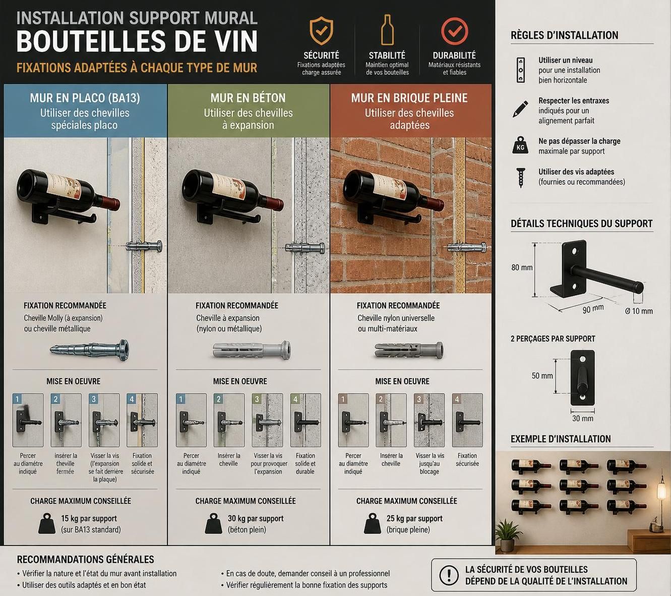 découvrez comment choisir le support mural pour bouteille idéal, alliant praticité et design, pour sublimer votre intérieur avec élégance et optimiser l'espace.