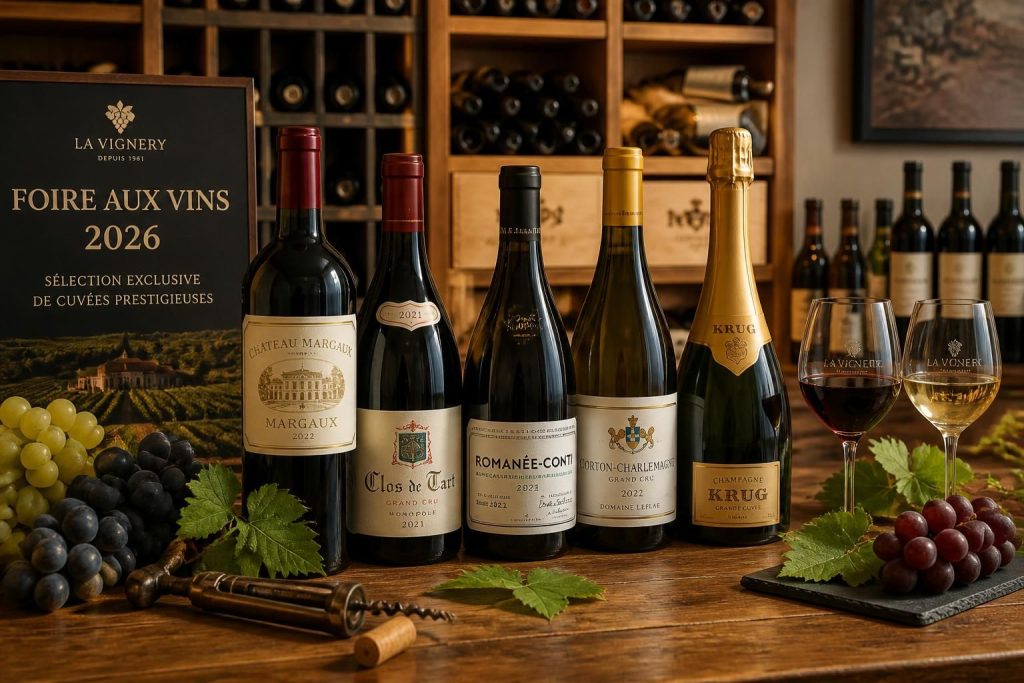 découvrez la foire aux vins 2026 chez la vignery avec une sélection exclusive de cuvées incontournables, parfaites pour tous les amateurs de vin.