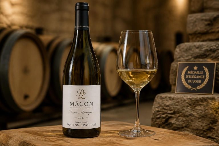 découvrez le mâcon cuvée montépin 2023 du domaine papillon-lavoignat, une cuvée primée pour son élégance remarquable, parfaite pour les amateurs de vins raffinés.