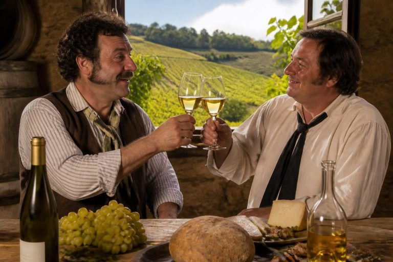 découvrez comment camdeborde et magnon célèbrent le jurançon lors d’un toast convivial, mêlant passion du vin et moments d’amitié.